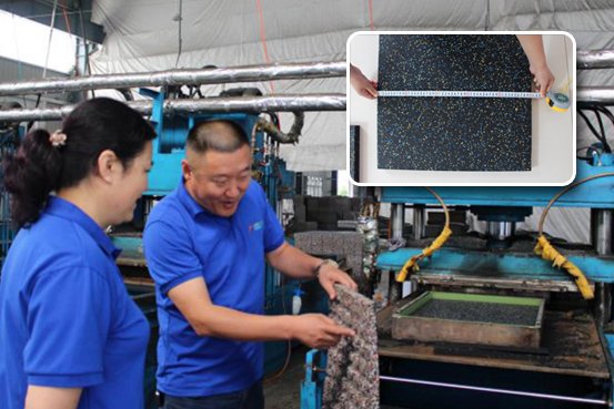 In-line Quality Inspection for rubber flooring