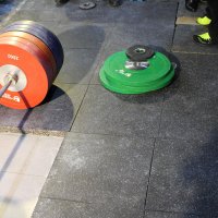 composite rubber tile for heavy-duty training