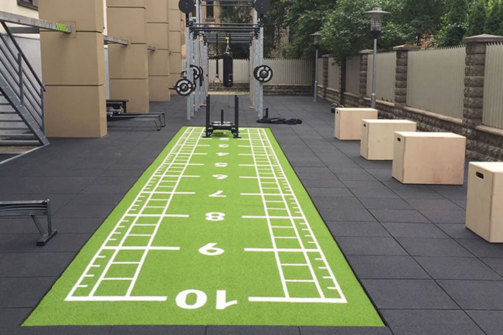 Artificial Grass Sled-track